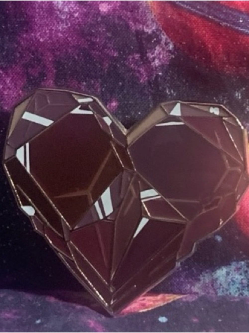 Crystal Heart Pin